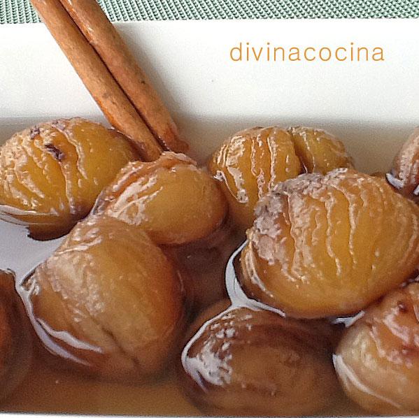 compota de castanas Compota de castanas