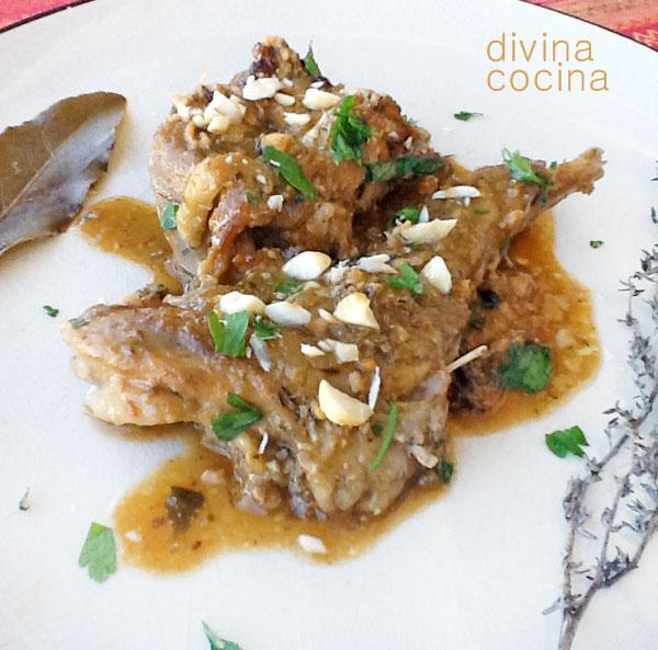 conejo en salsa de almendras conejo en salsa de almendras