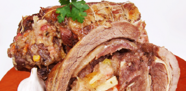 Costela desossada recheada