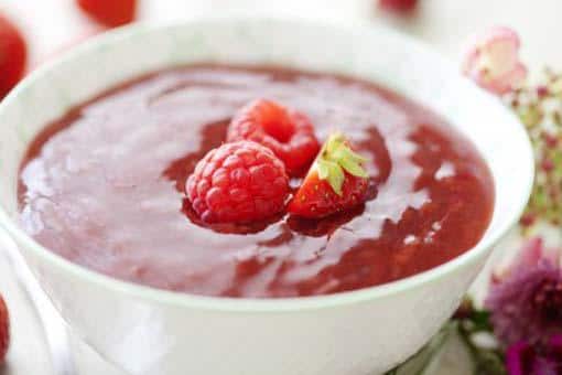 Coulis de frutos rojos