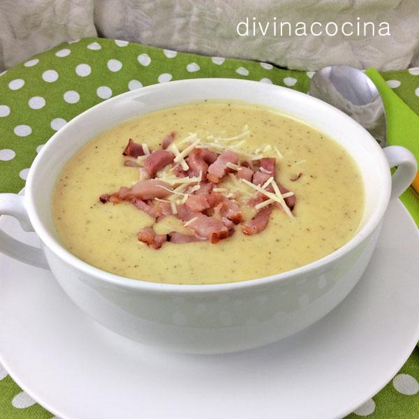 crema de patata con cebolla y bacón crema de patata con cebolla y bacón