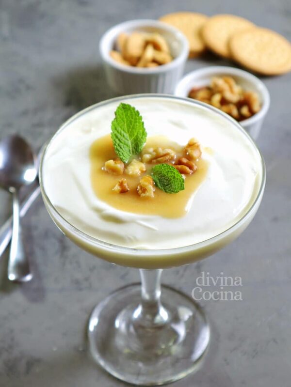 Crema de queso con membrillo