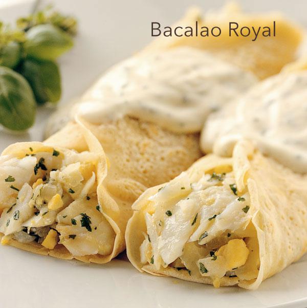 Crepes de bacalao