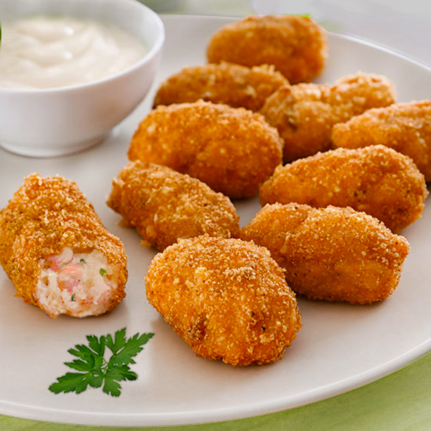 croquetas de gambas al ajillo