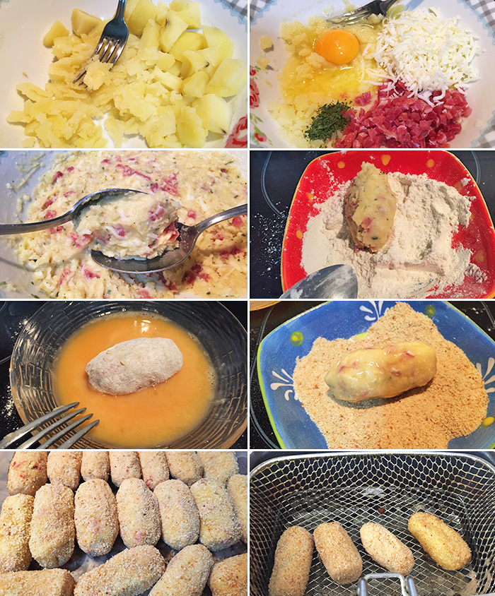 croquetas de patata jamon serrano paso a paso