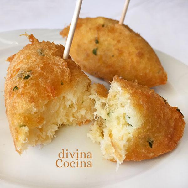 croquetas de patatas y bacalao