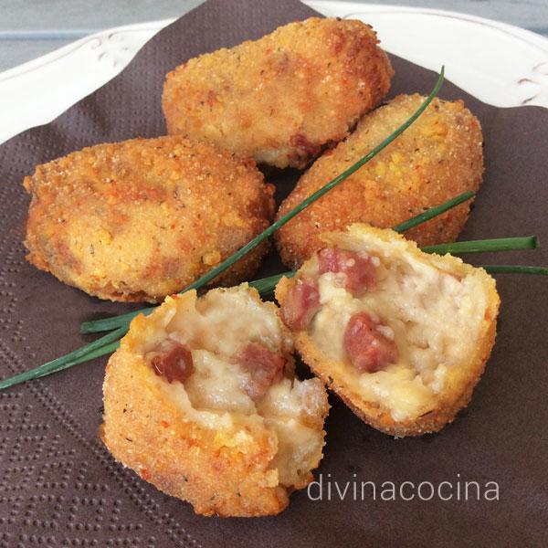 Croquetas de salchichón ibérico