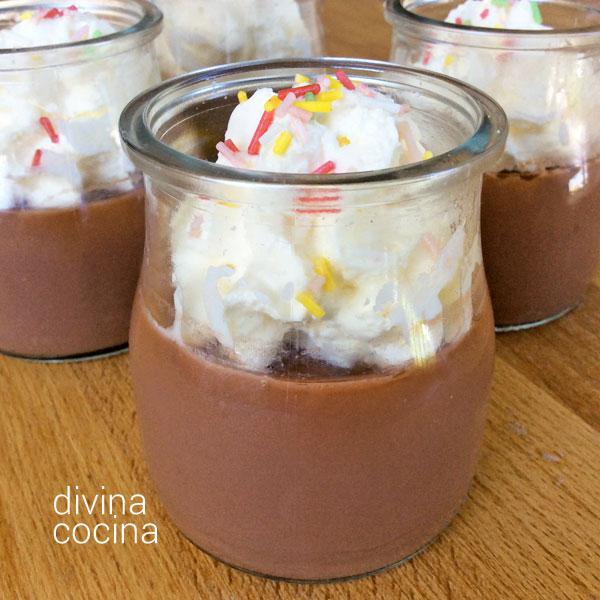 Cuajada de batido de chocolate