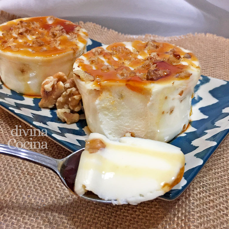 cajada de nata queso y nueces