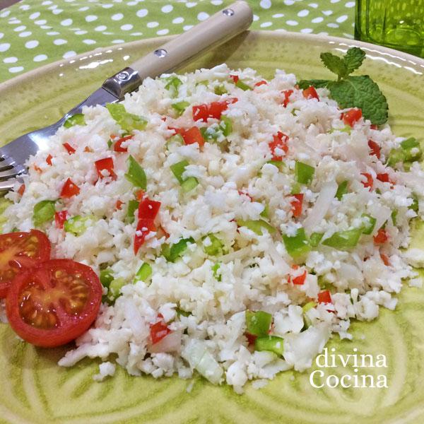 cuscús de coliflor cuscús de coliflor