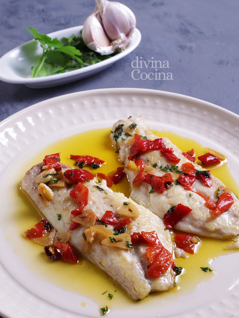 dorada a la bilbaina con pimientos dorada a la bilbaina con pimientos