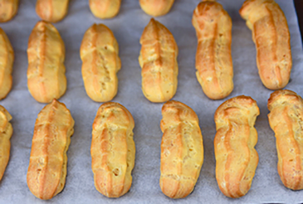 receta de eclairs de crema eclairs horneados