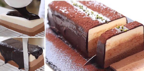 El Tricolor Chocolate Cheesecake Perfecto! Si te gusta dinos HOLA y dale a Me Gusta MIREN…