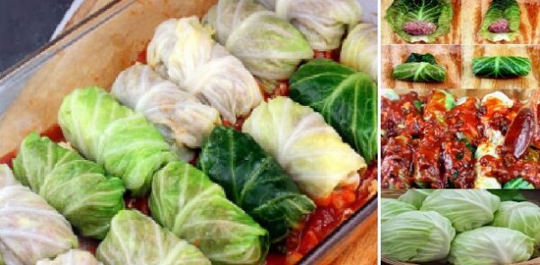 Enrolladitos de Repollo con Carne Molida