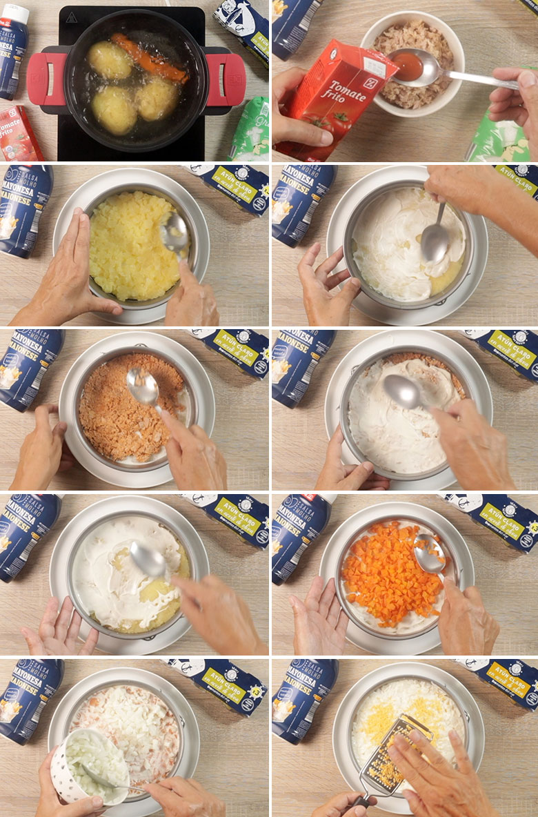 ensalada mimosa paso a paso ensalada mimosa paso a paso