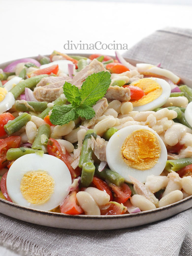 ensalada alubias vinagreta ingredientes ensalada alubias vinagreta ingredientes