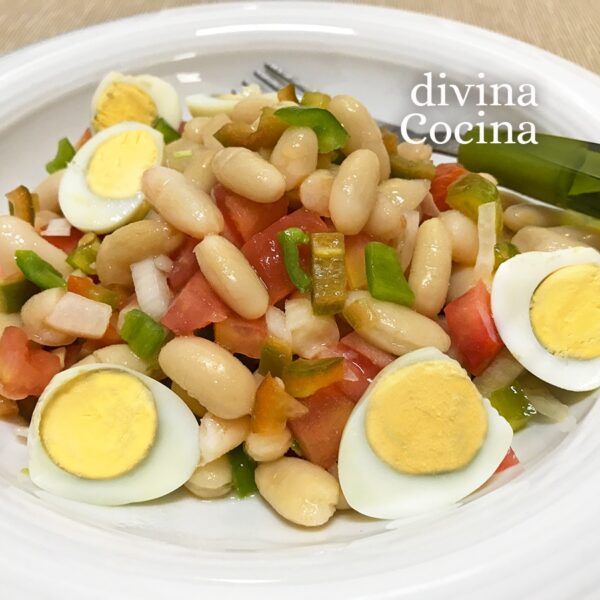 Ensalada de alubias en conserva