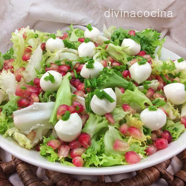 Ensalada de escarola y granada