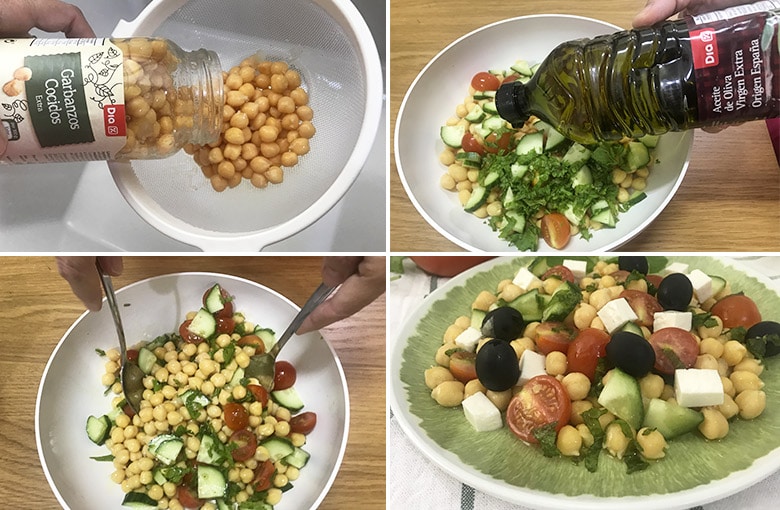 ensalada de garbanzos estilo griego paso paso ensalada de garbanzos estilo griego paso paso