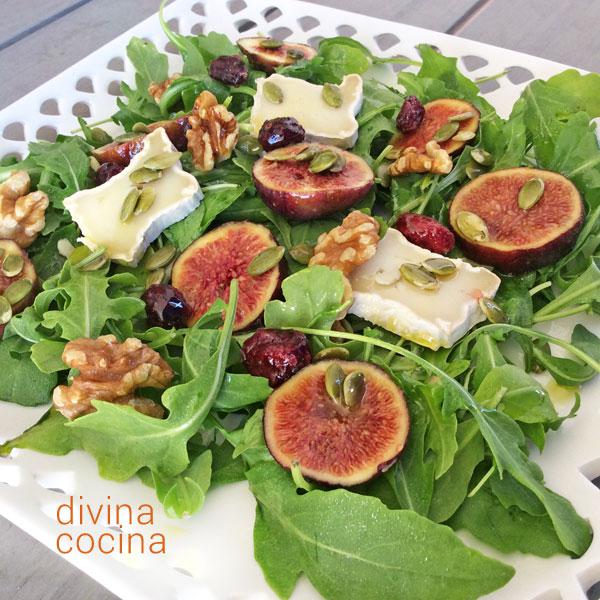Ensalada de higos con queso