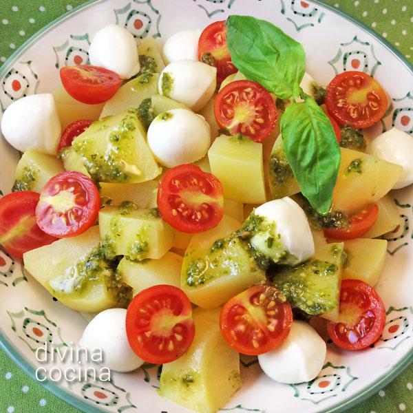 ensalada de patatas al pesto ensalada de patatas al pesto