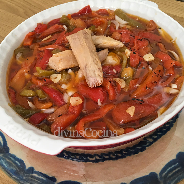 ensalada de pimientos asados ensalada de pimientos asados