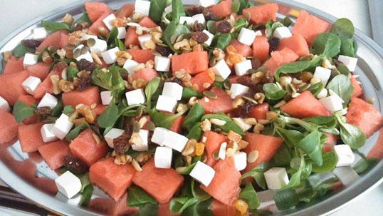 ensalada de sandía y queso ensalada de sandía y queso