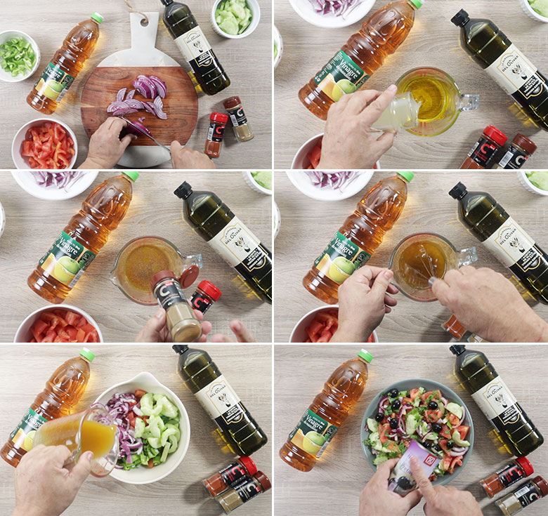 ensalada marroquí de tomate paso paso 