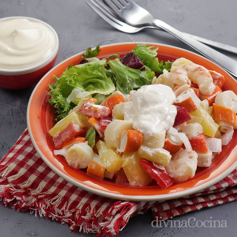 ensaladilla facil marisco ensaladilla facil marisco