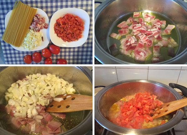 espaguetis amatriciana paso a paso espaguetis amatriciana paso a paso