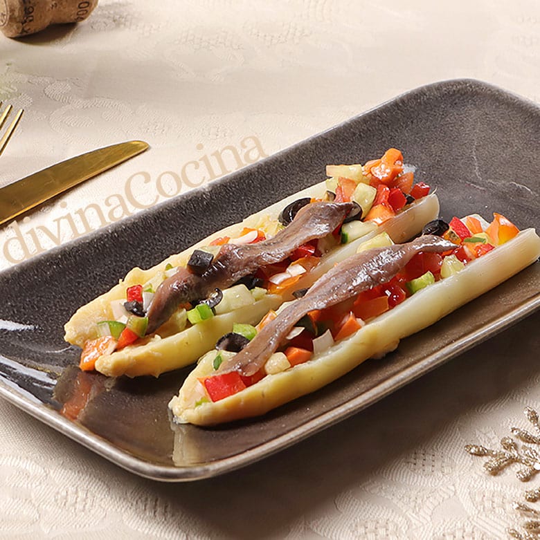 esparragos blancos rellenos esparragos blancos rellenos