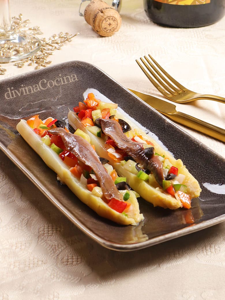 esparragos blancos rellenos esparragos blancos rellenos