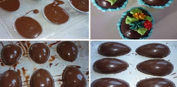 Estos Huevos de chocolate caseros son infaltables en la mesa del domingo de pascua, Si te gusta dinos HOLA y dale a Me Gusta MIREN…
