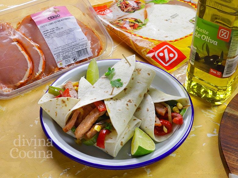 fajitas de lomo con pimientos fajitas de lomo con pimientos