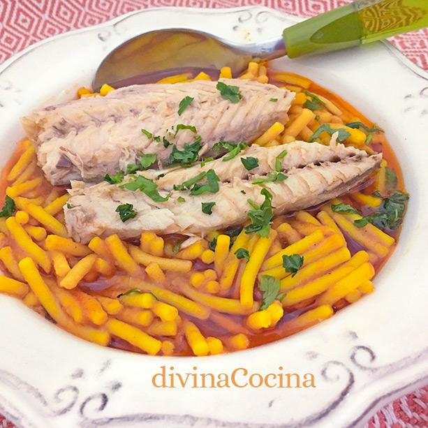 fideos con caballa fideos con caballa