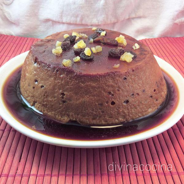 Flan de chocolate