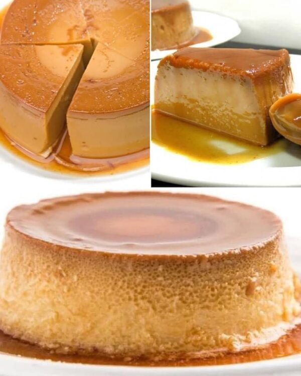 Flan de dulce de leche