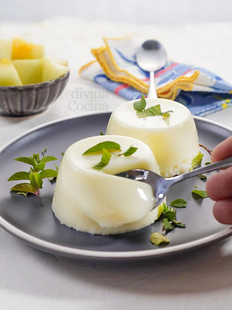 flan de melón frio flan de melón frio