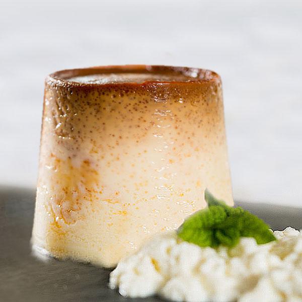 Flan de requesón