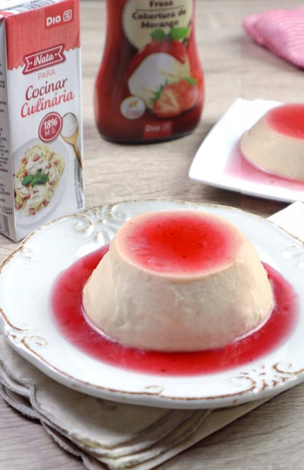 Flan de té frío sin horno