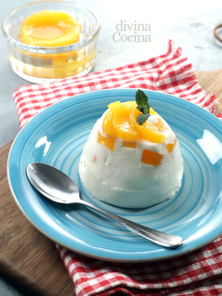 flan sin horno yogur melocoton flan sin horno yogur melocoton