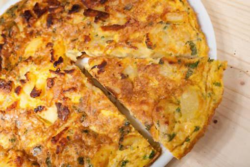 fritatta de patatas y cebolla