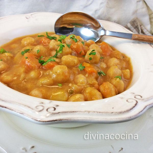 garbanzos con calabaza garbanzos con calabaza