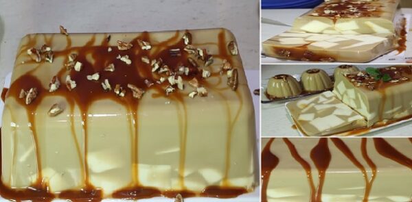 Gelatina de Mosaico Capuchino con Queso Crema ” By Sazonando a mi Estilo ” Si te gusta dinos HOLA y dale a Me Gusta MIREN…