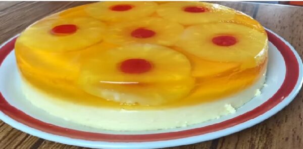 Gelatina volteado de piña con gelatina de crema deliciosa¡¡¡ ” By Jenny Salas ” Si te gusta dinos HOLA y dale a Me Gusta MIREN…