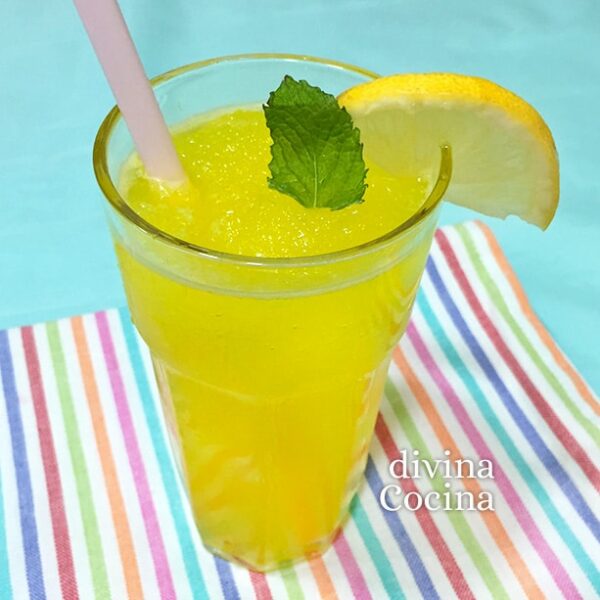 Granizado de limón casero