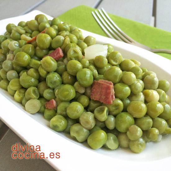 Guisantes con jamón