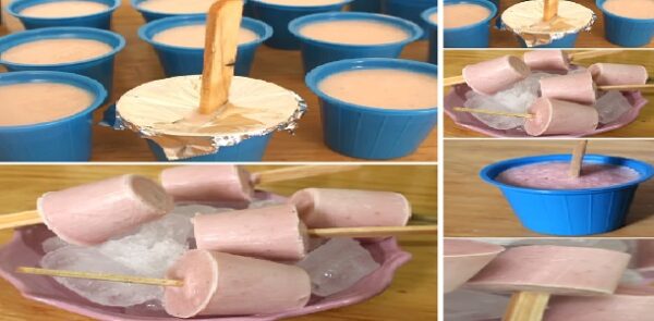 HELADITOS O PALETAS CREMOSAS DE FRESA, INCLUYE COSTOS! ” By Alejandra de Nava ” Si te gusta dinos HOLA y dale a Me Gusta MIREN…