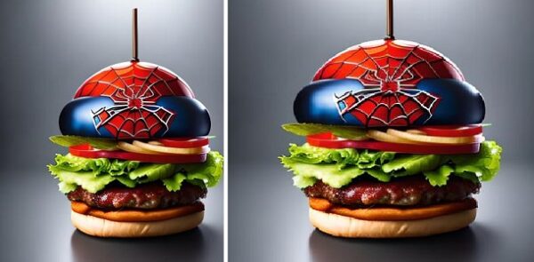 Hamburguesas caseras con la temática de Spiderman: una deliciosa y divertida forma de sorprender a tus invitados