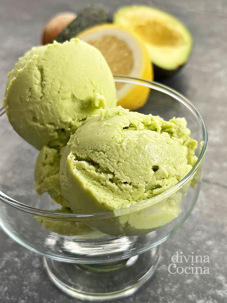 helado de aguacates